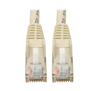 Premium Cat6 Gigabit Snagless Molded UTP Patch Cable, 24 AWG, 550 MHz/1 Gbps (RJ45 M/M), White, 6 in.