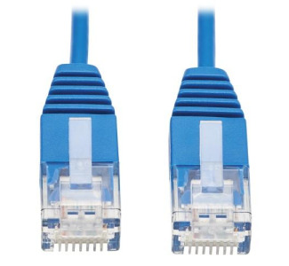 Cat6 Gigabit Molded Ultra-Slim UTP Ethernet Cable, RJ45 Male/Male, Blue, 7 ft
