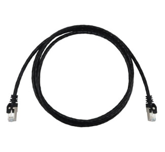 Cat6a 10G Snagless Shielded Slim STP Ethernet Cable (RJ45 M/M), PoE, Black, 5 ft. (1.5 m)