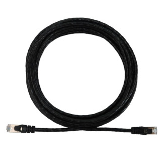 Cat6a 10G Snagless Shielded Slim STP Ethernet Cable (RJ45 M/M), PoE, Black, 10 ft. (3.1 m)