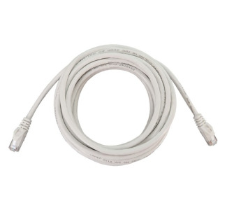 Cat6a 10G Snagless Molded UTP Ethernet Cable (RJ45 M/M), PoE, White, 20 ft. (6.1 m)