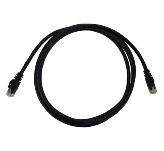 Cat6a 10G Snagless Molded UTP Ethernet Cable (RJ45 M/M), PoE, Black, 6 ft. (1.8 m)