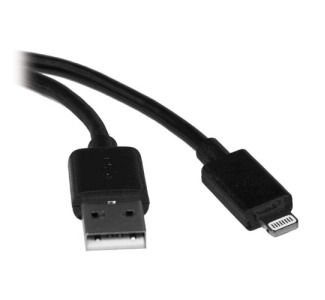 USB Sync / Charge Cable with Lightning Connector - Black , 3-ft. (1M)