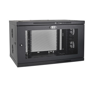 SmartRack 9U Low-Profile Switch-Depth-Plus Wall-Mount Rack Enclosure Cabinet, Wide