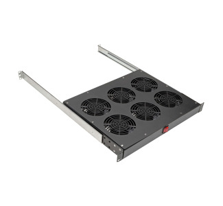 Fan Tray for 19 in. Racks - 1U, 6 120V High-Performance Fans, 576 CFM, C14 Inlet