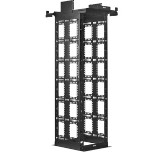 SmartRack 45U Heavy-Duty 2-Post Open Frame Rack, 24-Inch Deep