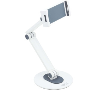 Full-Motion Flexible Long-Arm Desktop Smartphone and Tablet Mount, White