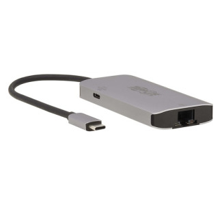 3-Port USB-C Hub - USB 3.2 Gen 1, 3 USB-A Ports, GbE, Thunderbolt 3, 100W PD Charging, Aluminum Housing