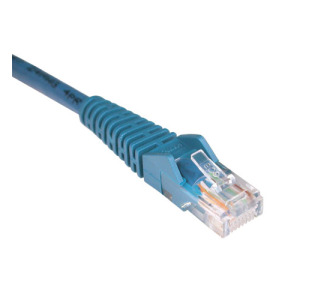 Cat5e 350MHz Snagless Molded Patch Cable (RJ45 M/M) - Blue, 100-ft.