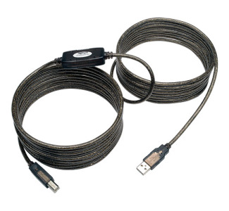 25' USB 2.0 Hi-Speed A/B Active Repeater Cable M/M 25'