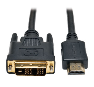 HDMI to DVI Cable, Digital Monitor Adapter Cable (HDMI to DVI-D M/M), 1080P, 12-ft.