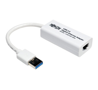 USB 3.0 to Gigabit Ethernet NIC Network Adapter - 10/100/1000 Mbps, White