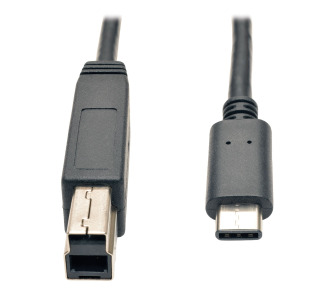 USB 3.1 Gen 2 (10 Gbps) Cable, USB Type-C (USB-C) to USB 3.0 Type-B (M/M), 3 ft.
