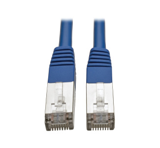 Cat5e 350 MHz Molded Shielded STP Patch Cable (RJ45 M/M), Blue, 15 ft.