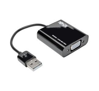 USB 2.0 to VGA Dual/Multi-Monitor External Video Graphics Card Adapter with Built-In USB Cable, 128 MB SDRAM, 1080p @ 60 Hz