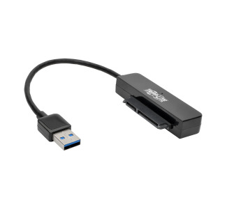 USB 3.0 SuperSpeed to SATA III Adapter Cable with UASP, 2.5 in. SATA Hard Drives, Black