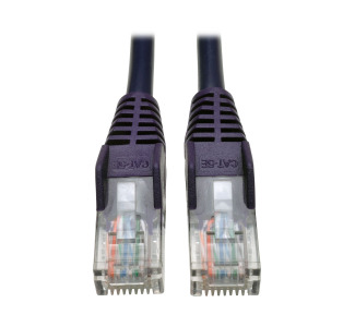 Cat5e 350 MHz Snagless Molded UTP Patch Cable (RJ45 M/M), Purple, 3 ft.