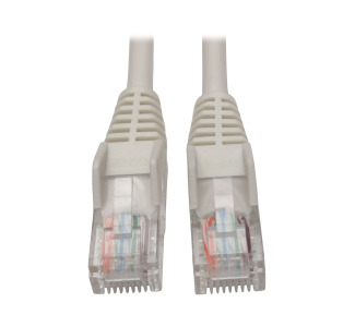 Cat5e 350 MHz Snagless Molded UTP Patch Cable (RJ45 M/M), White, 5 ft.