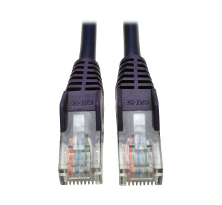 Cat5e 350 MHz Snagless Molded UTP Patch Cable (RJ45 M/M), Purple, 25 ft.