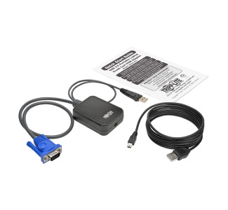 KVM Console to USB 2.0 Portable Laptop Crash Cart Adapter with File Transfer and Video Capture, 1920 x 1200 @ 60 Hz