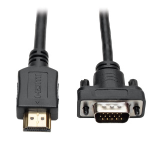 HDMI to VGA Active Converter Cable, HDMI to Low-Profile HD15 (M/M), 1920 x 1200/1080p @ 60 Hz, 15 ft.