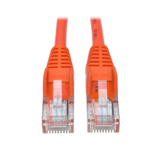 Cat5e 350 MHz Snagless Molded UTP Patch Cable (RJ45 M/M), Orange, 15 ft.