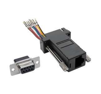 DB9 to RJ45 Modular Serial Adapter (F/F), RS-232, RS-422, RS-485