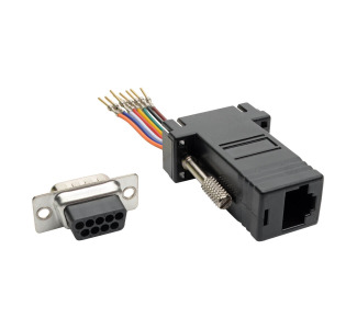 DB9 to RJ45 Modular Serial Adapter (M/F), RS-232, RS-422, RS-485