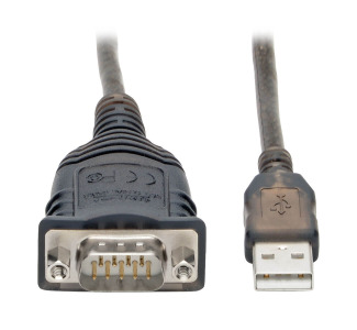 USB to RS485/RS422 FTDI Serial Adapter Cable with COM Retention (USB-A to DB9 M/M), 30 in.