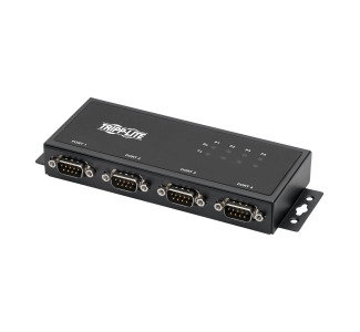 RS-422/RS-485 USB to Serial FTDI Adapter with COM Retention (USB-B to DB9 F/M), 4 Ports