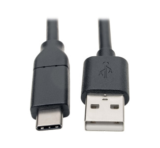 USB Type-A to USB Type-C Cable (M/M) - 2.0, 3A Rating, USB-IF Certified, Thunderbolt 3, 13 ft.