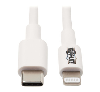 USB-C Sync / Charge Cable with Lightning Connector - M/M, USB 2.0, White, 3 ft. (0.9 m)