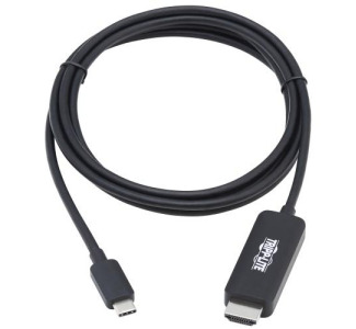 6 ft. USB-C to HDMI Adapter Cable (M/M), 4K, 4:4:4, Thunderbolt 3 Compatible, Black
