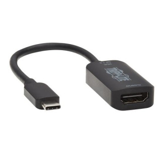 USB-C to 4K 60Hz HDMI Adapter, HDR, DP 1.4 Alt Mode, HDCP 2.2, Black