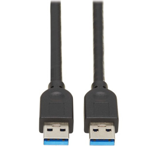 USB 3.0 SuperSpeed A to A Cable for Tripp Lite USB 3.0 All-in-One Keystone/Panel Mount Couplers (M/M), Black, 10 ft. (3 m)