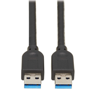 USB 3.2 Gen 1 SuperSpeed A/A Cable (M/M), Black, 6 ft. (1.83 m)