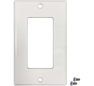 Safe-IT Single-Gang Antibacterial Wall Plate, Decora Style, Ivory, TAA