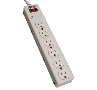 Protect It! 6-Outlet Surge Protector, 6-ft. cord, 900 Joules, Diagnostic LED
