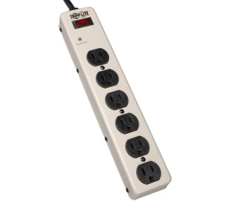 6-Outlet Industrial Surge Protector, 6-ft. Cord, 900 Joules, 12.5 in. length