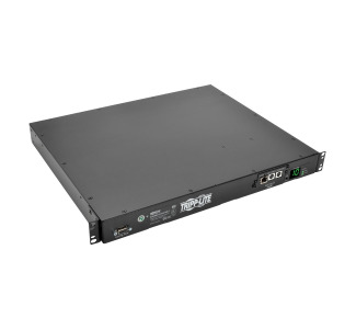 2-2.4kW Single-Phase ATS/Switched PDU, LX Platform, 200-240V Outlets (10 C13), 2 C14 Inlets, 3.6 m Cords, 1U, TAA