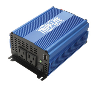 1000W Light-Duty Compact Power Inverter with 2 AC/1 USB - 2.0A/Battery Cables, Mobile