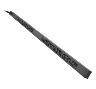 3.3/3.8kW 208/240V Single-Phase Basic PDU - 32 C13  6 C19 Outlets, L6-20P Input, 10 ft Cord, 63.75 in 0U Rack