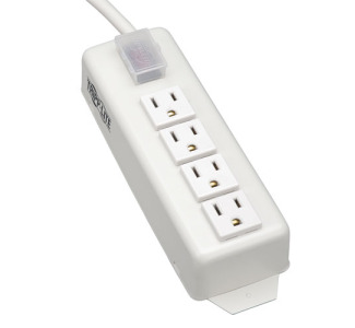 Power Strip 120V 5-15R 4 Outlet Metal 6ft Cord 5-15P