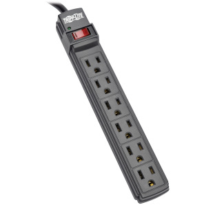 Power It! 6-Outlet Power Strip, 6 ft. Cord, Black Housing