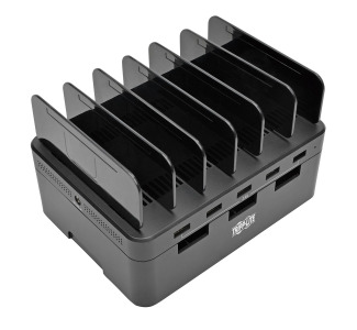 5-Port USB Charging Station with Built-In Device Storage, 12V 4A (48W) USB Charger Output