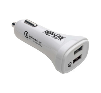 USB Car Charger, Quick Charge - Dual USB-A 3.0, UL 2089 Certified