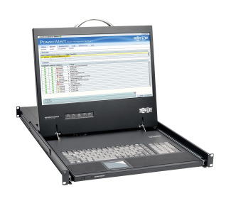 1U Rack-Mount Console with 19 in. LCD, 1920 x 1080 (1080p), DVI or VGA Video, TAA