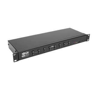 8-Port DVI/USB KVM Switch with Audio and USB 2.0 Peripheral Sharing, 1U Rack-Mount, Single-Link, 1920 x 1200 (1080p)