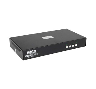 Secure KVM Switch, DVI to DVI - 4-Port, NIAP PP3.0 Certified, Audio, CAC Support, Single Monitor