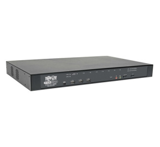 8-Port Cat5 KVM over IP Switch with Virtual Media - 1 Local and 1 Remote User, 1U Rack-Mount, TAA
